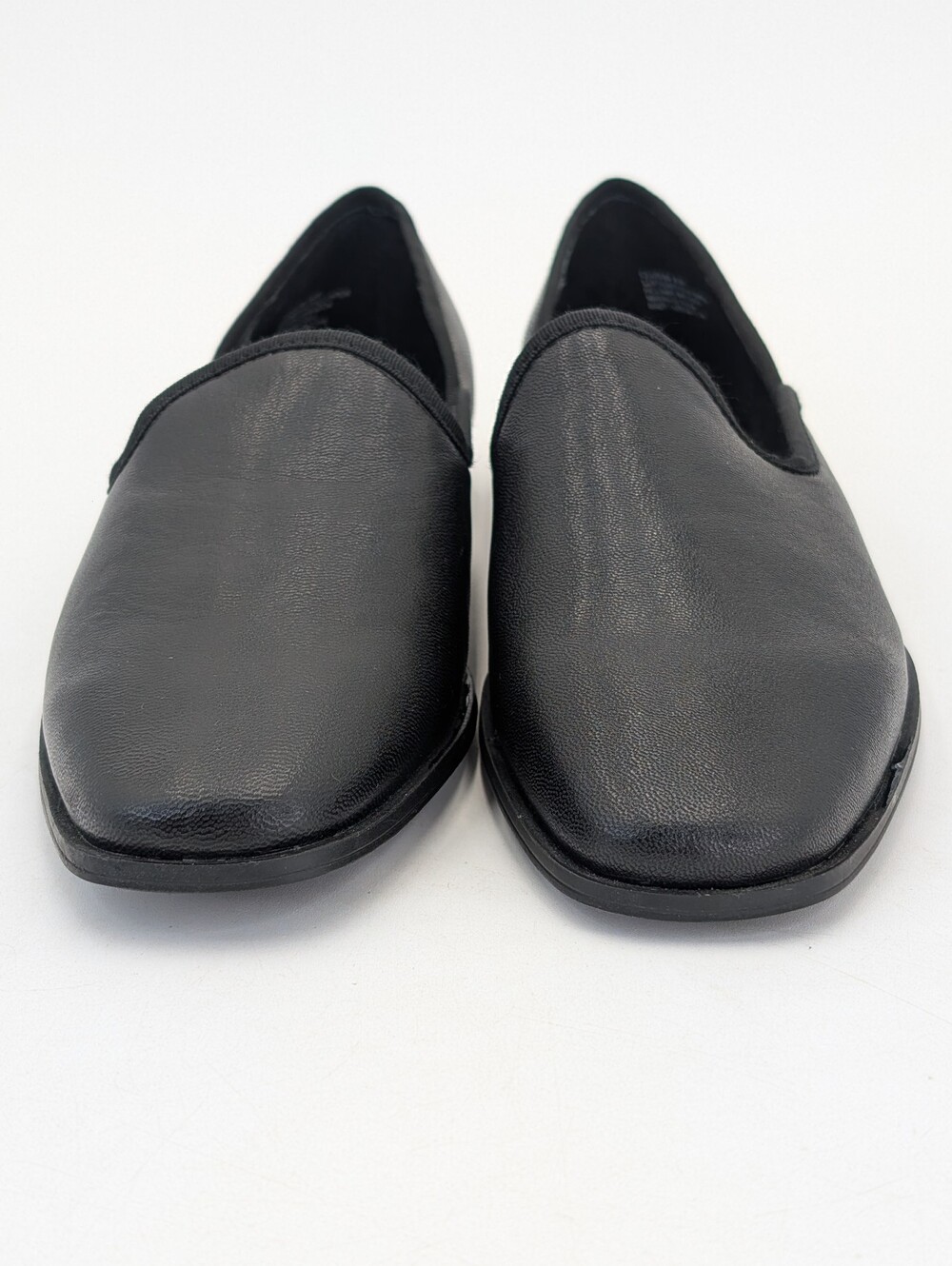 Chelsea & Violet "Louisa" Sz 8.5M Women Black Genuine Leather Modern Square Toe - Picture 12 of 17